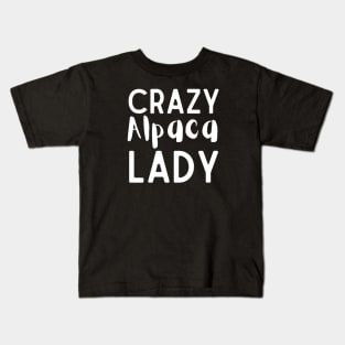 Crazy Alpaca Lady Kids T-Shirt